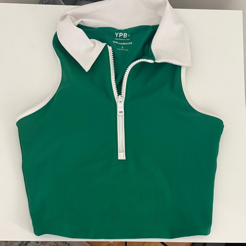 YPB A&F SCULP LUX COLLAR SPORTS BRA TANK